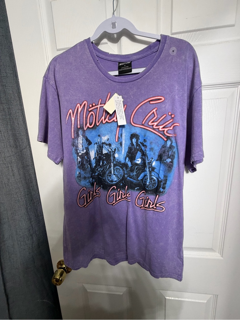 Men's Purple Graphic Tee - Mötley Crüe Girls Girls Girls